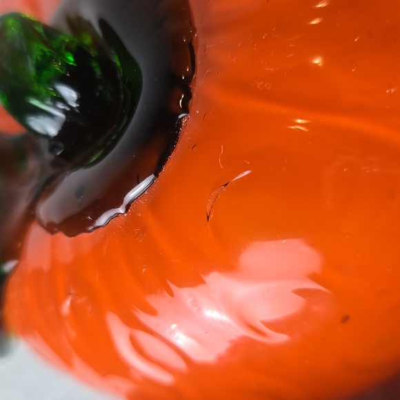 VINTAGE Murano Style Blown Glass Fruit Set - 5pc Centerpiece--Note Condition - Picture 9 of 11